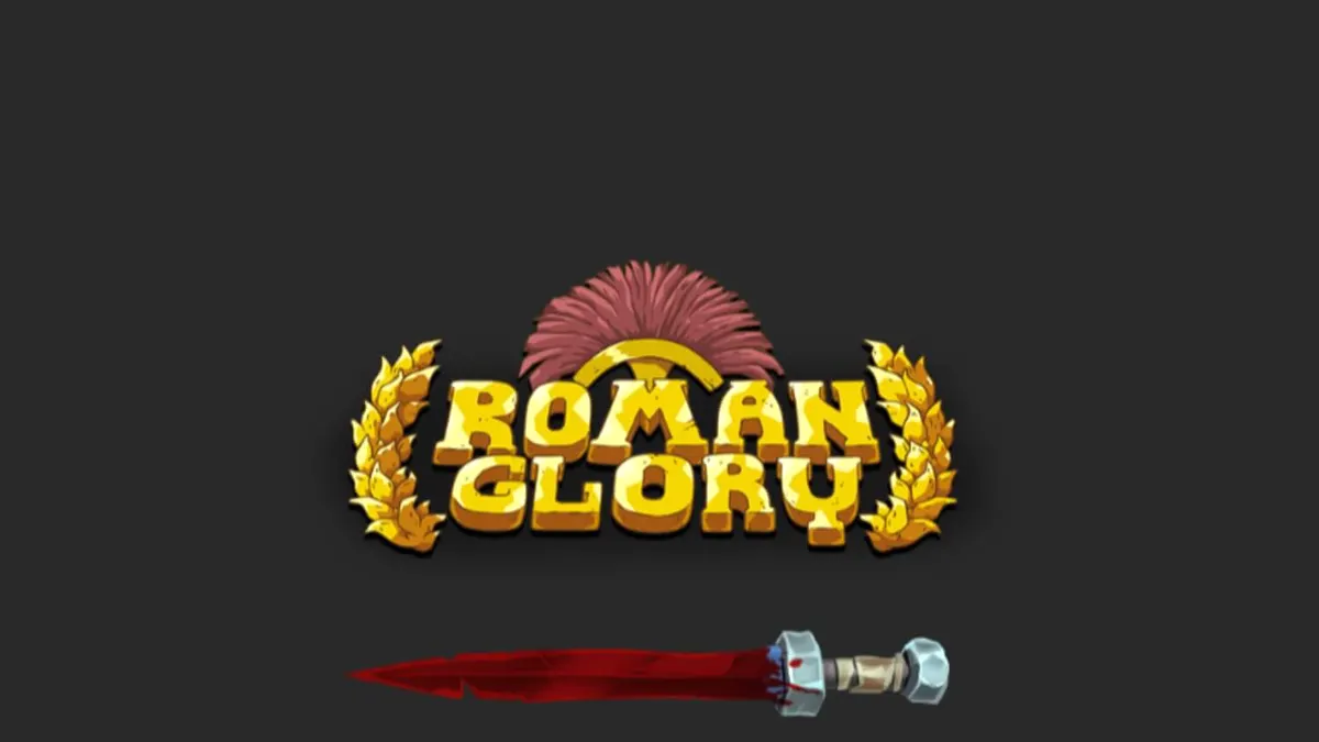 Tampilan visual slot Roman Glory dengan latar belakang hutan dan simbol bertema Romawi